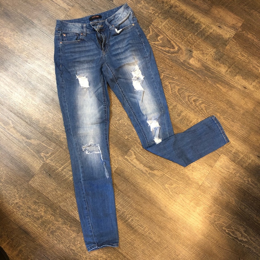Ripped skinny jeans Refuge size 2